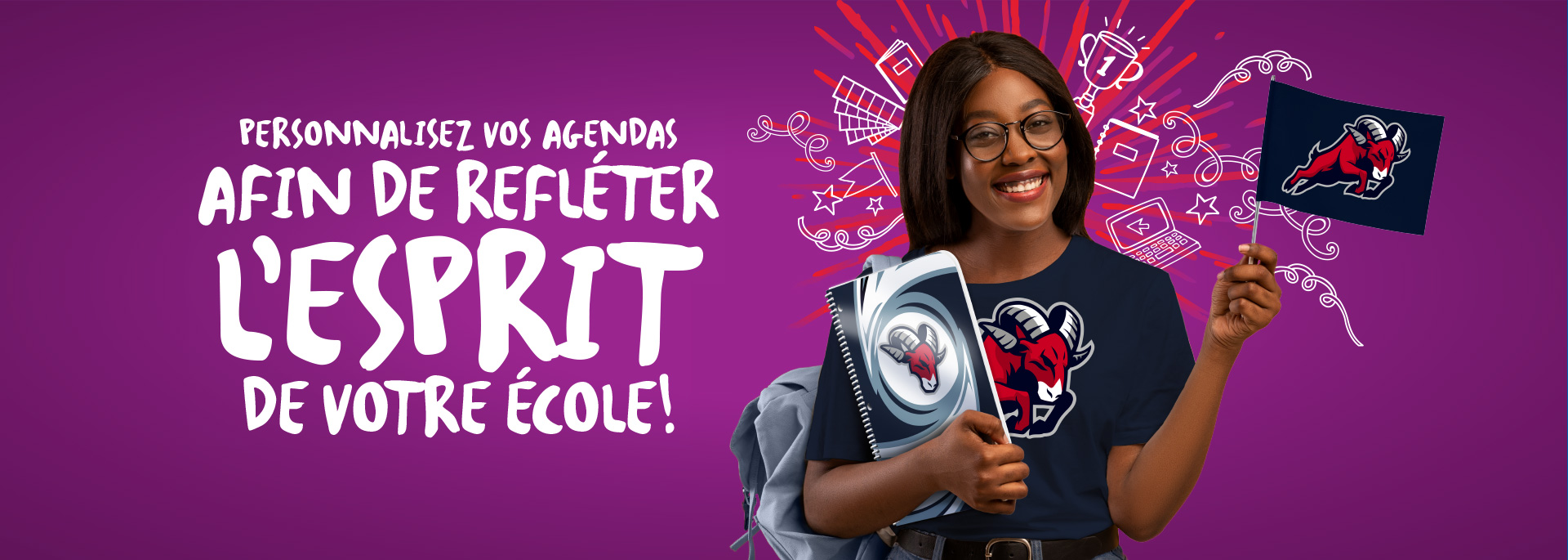 Personnalisez vos agendas selon vos besoins et vos désirs!