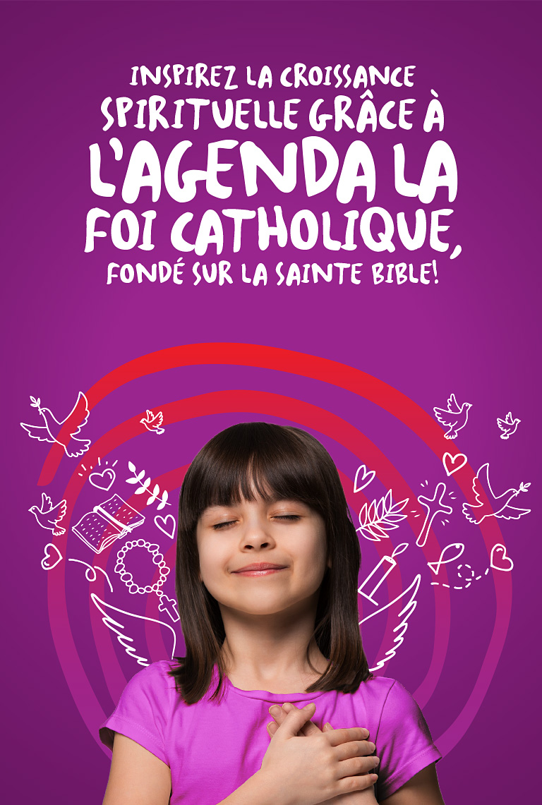 Inspirez la croissance spirituelle grâce à l’agenda la foi catholique, fondé sur la sainte bible!