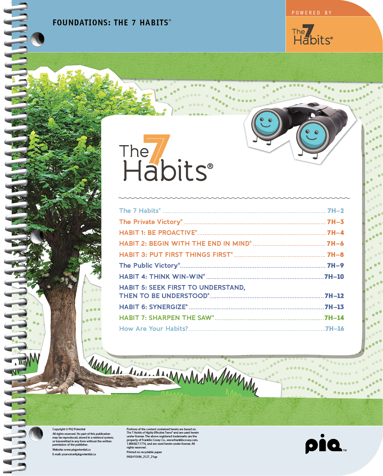 The 7 Habits® Supplement Grades 6-8
