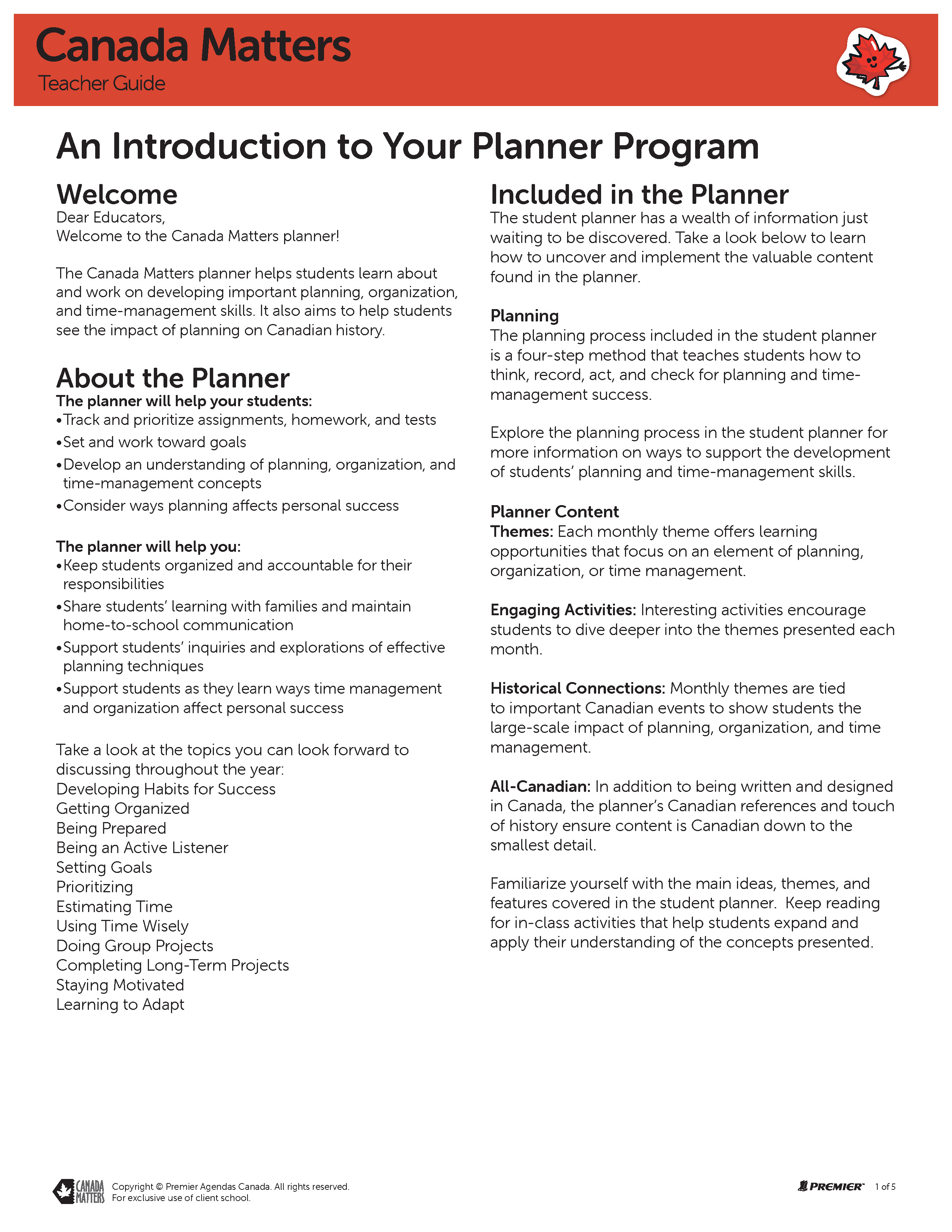 The Canadian Teacher Guide