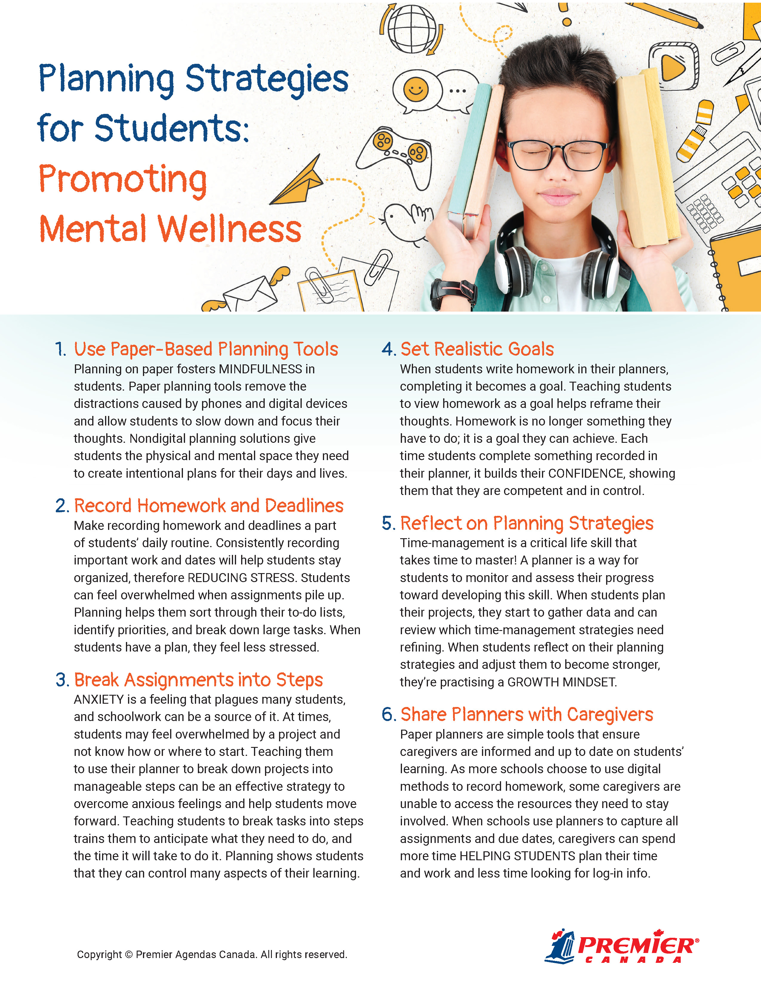 Planning Strategies for Students: Promoting Mental Wellness